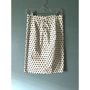 Jieru women's black/white polka dot pencil skirt size large